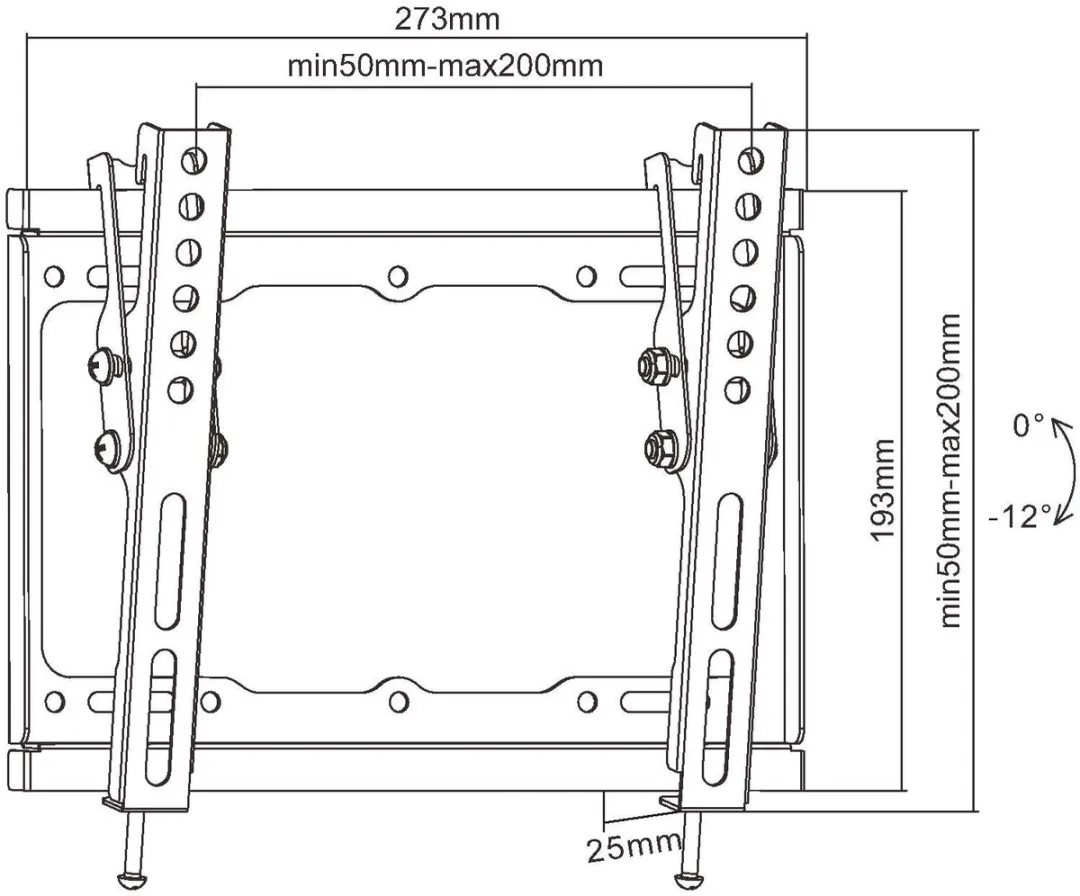 Equip 650408 TV-Bevestiging - 23-42" - Zwart