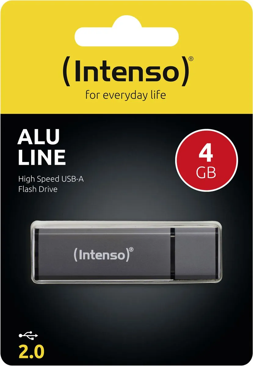 Intenso Alu Line USB-stick 4GB - 2 Stuks