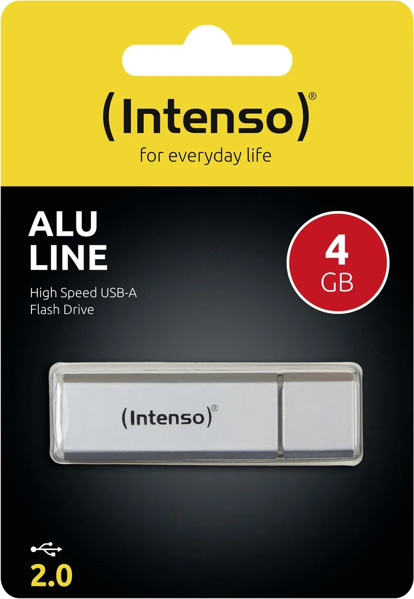 Intenso Alu Line USB-stick 4GB - 2 Stuks