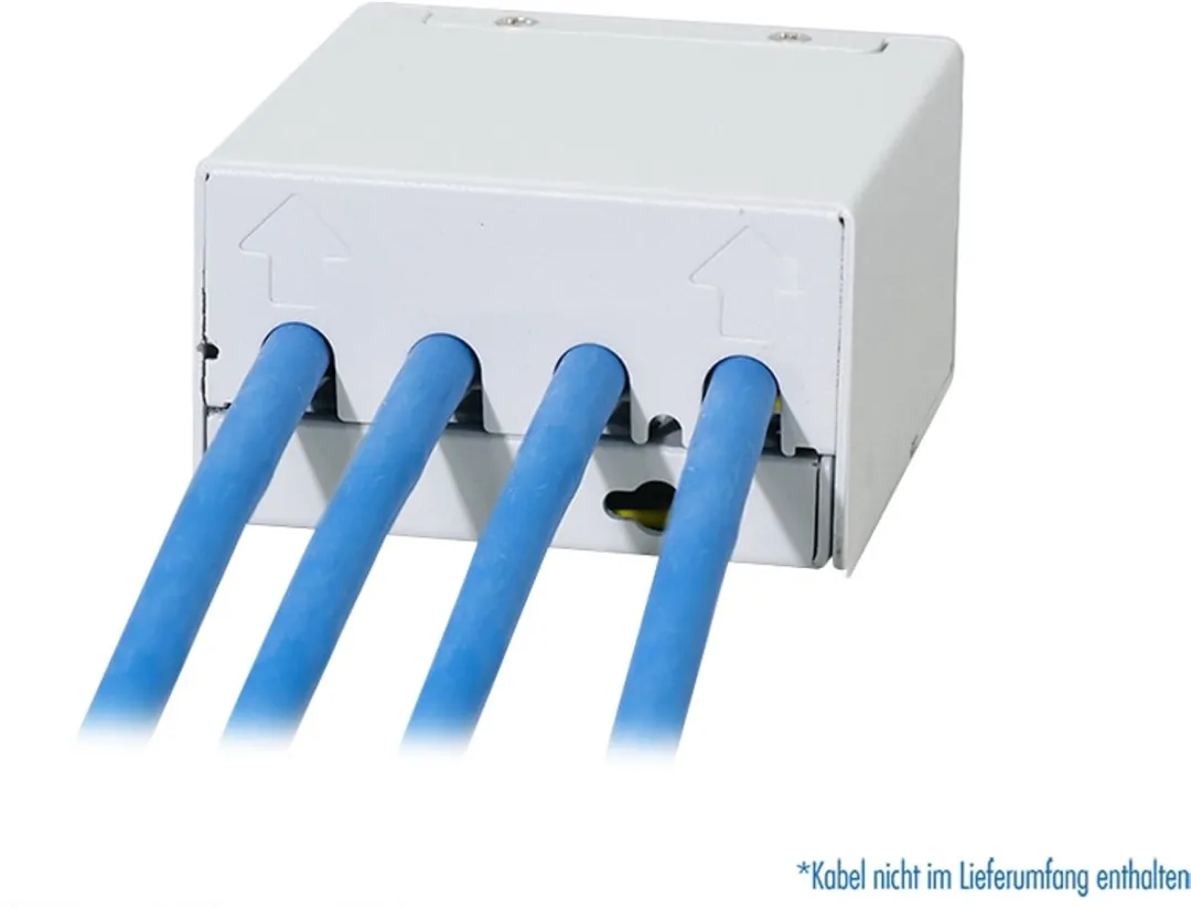 Logilink Patchpanel NK4090 4x CAT6A - Grijs