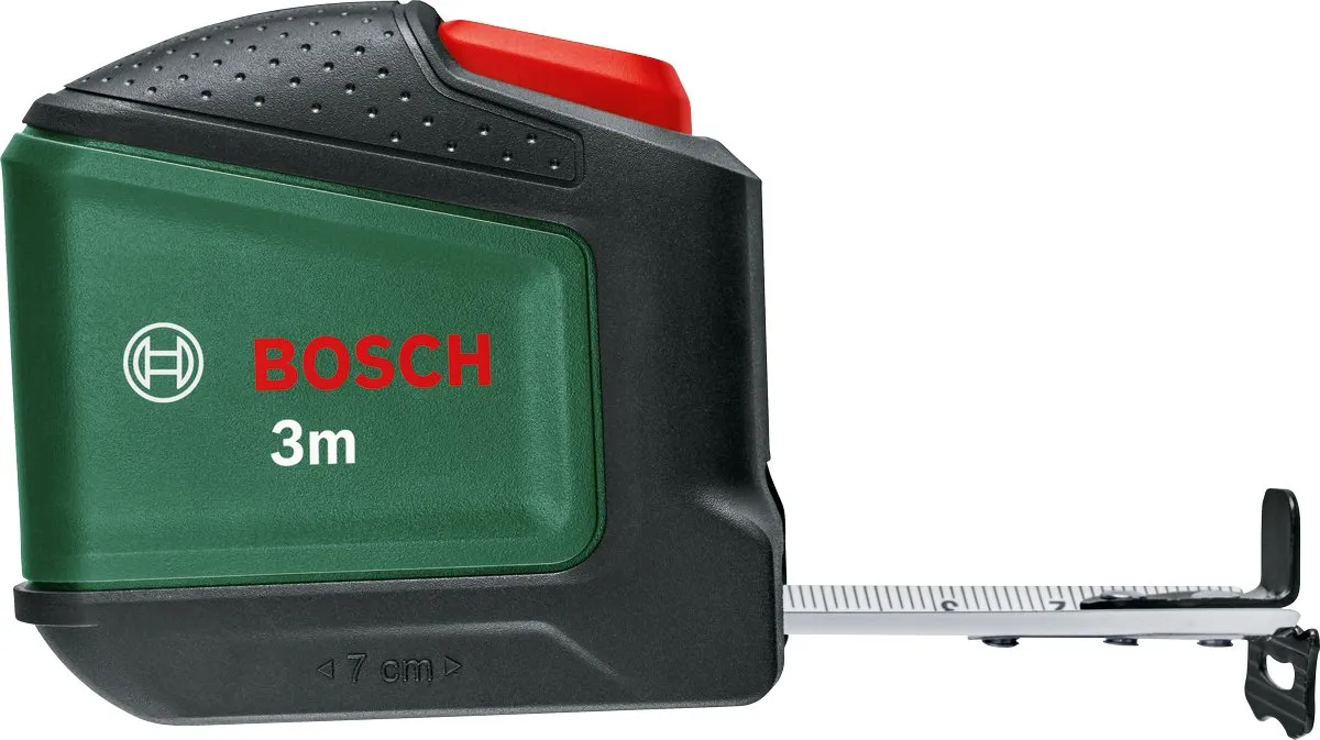 Bosch Rolbandmaat 3m - 19mm - Rood/Zwart/ Groen