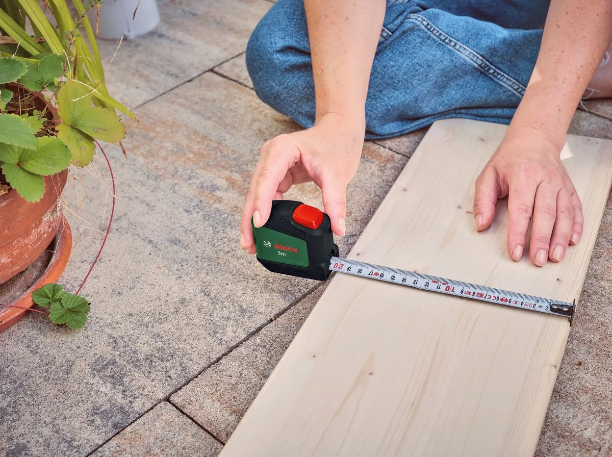 Bosch Rolbandmaat 3m - 19mm - Rood/Zwart/ Groen