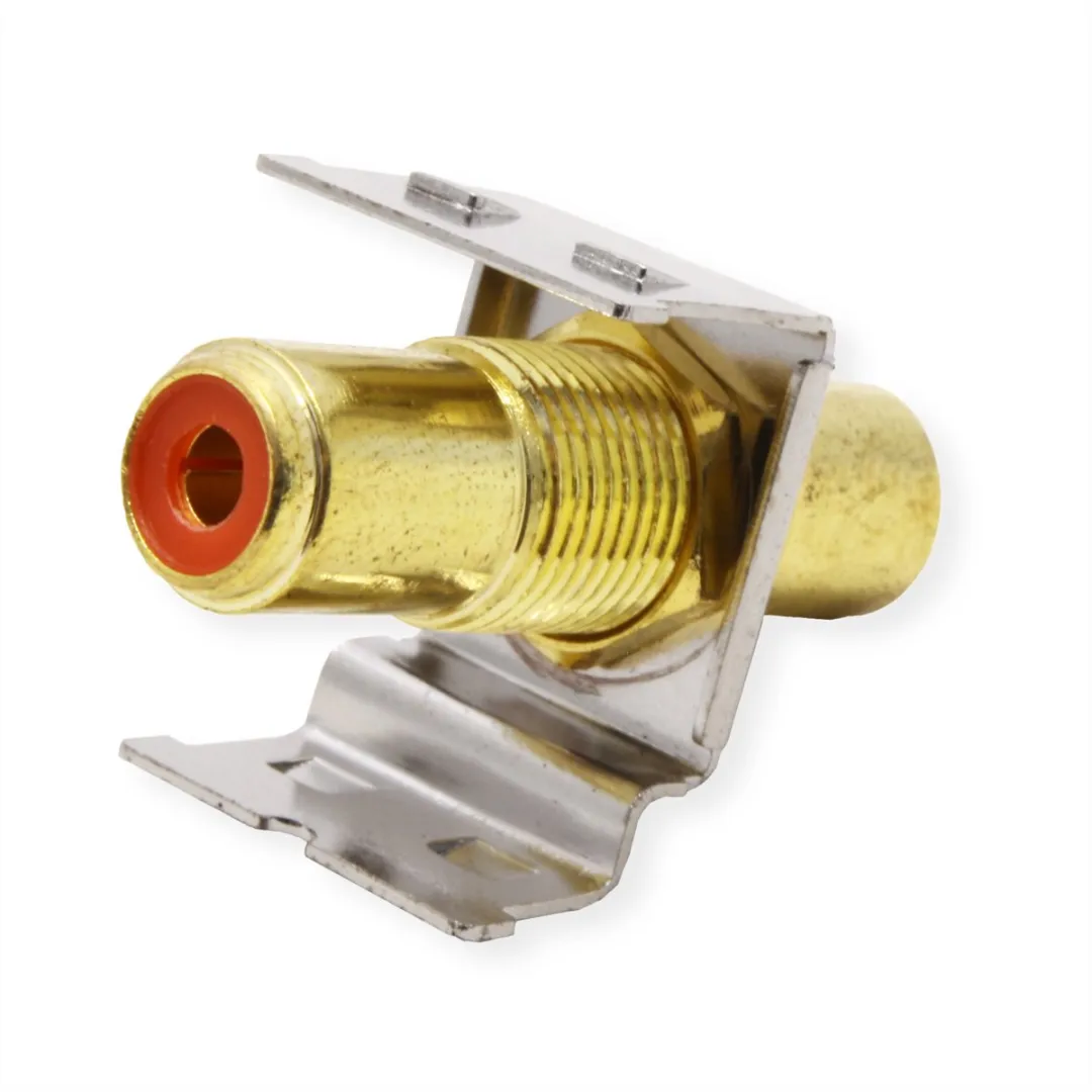 Roline RCA Keystone-koppeling - Rood - afbeelding 2 van 6