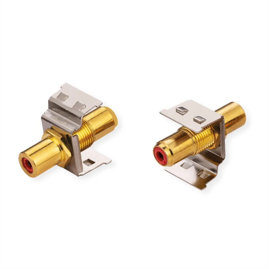 Roline RCA Keystone-koppeling - Rood - afbeelding 6 van 6