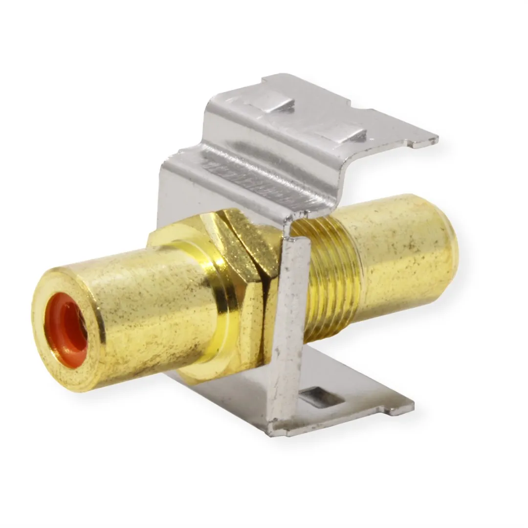 Roline RCA Keystone-koppeling - Rood - afbeelding 3 van 6