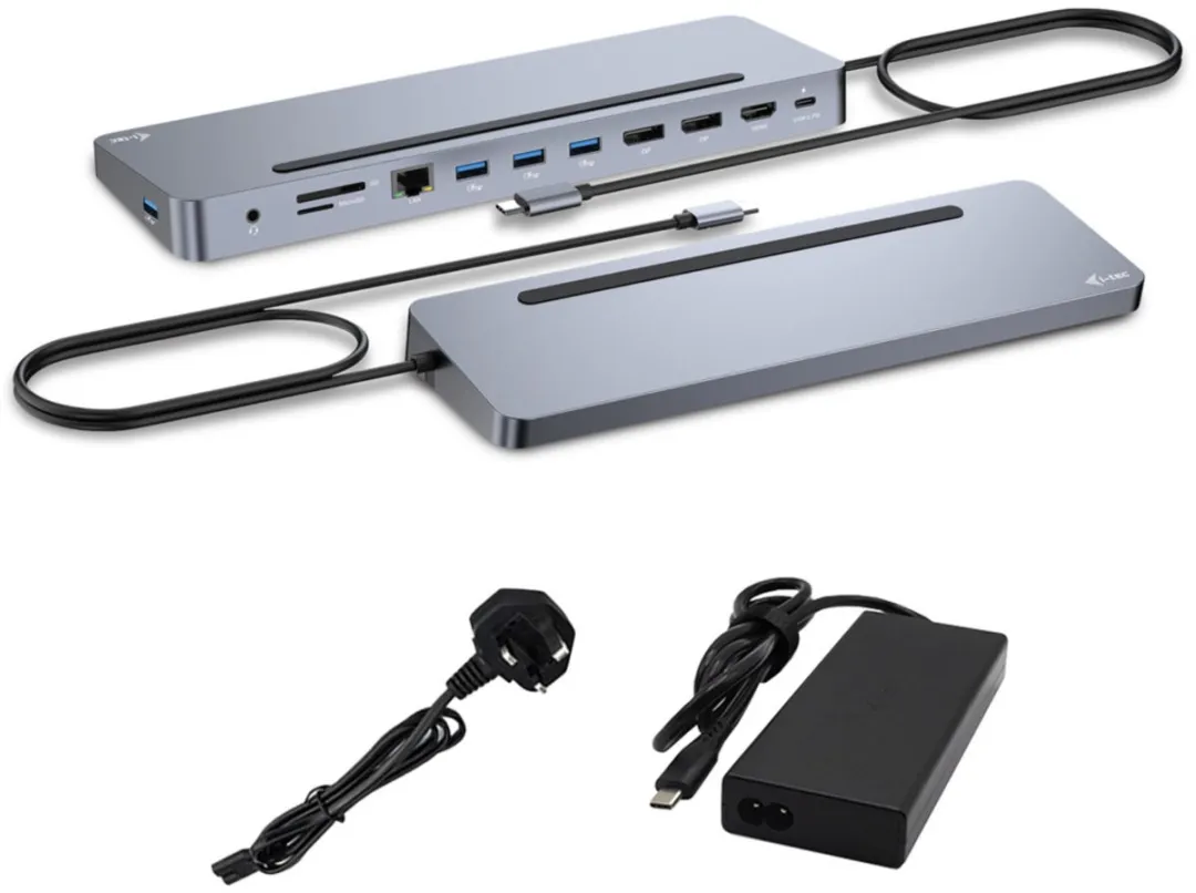I-tec C31FLAT2PDPRO100W USB-C Docking Station 3x 4K