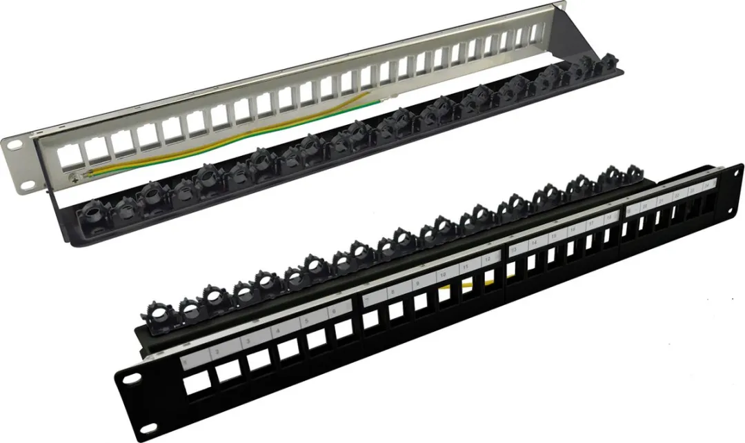 Roline 19" Keystone Module Rack 24P - Leeg - Zwart