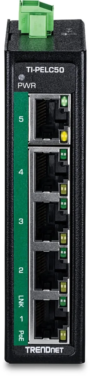 Trendnet TI-PELC50 5-Port PoE+ Switch - Zwart - afbeelding 3 van 4