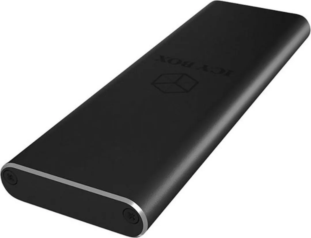 Icy Box IB-183M2 M.2 SSD-behuizing - USB 3.0 - Zwart