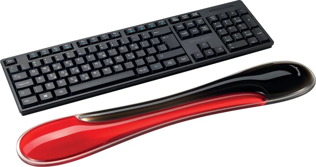 Kensington K62442WW Duo Gel Polssteun - Rood/Zwart