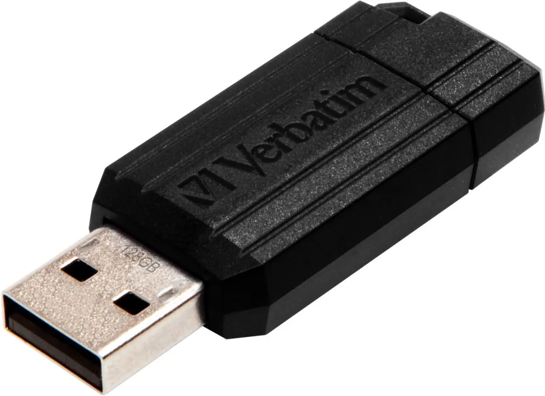 Verbatim PinStripe USB-stick 128GB - Zwart