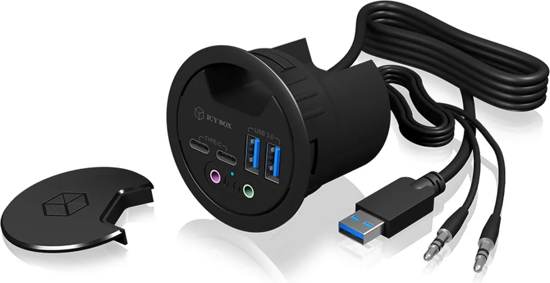 Icy Box IB-HUB1403B USB 3.0 Hub 4-Port