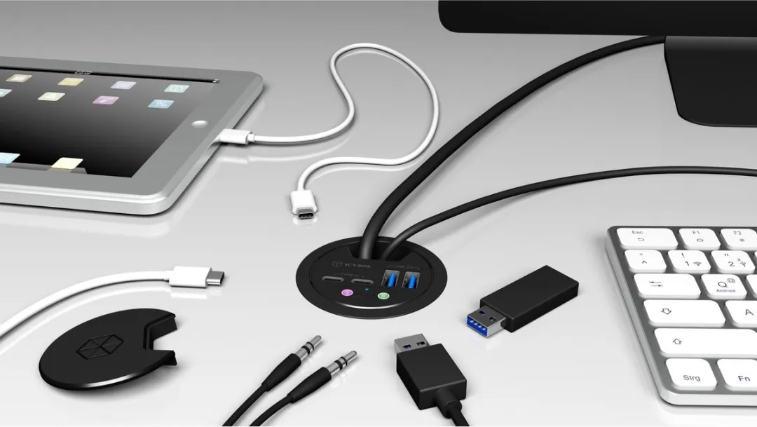 Icy Box IB-HUB1403B USB 3.0 Hub 4-Port - Antraciet