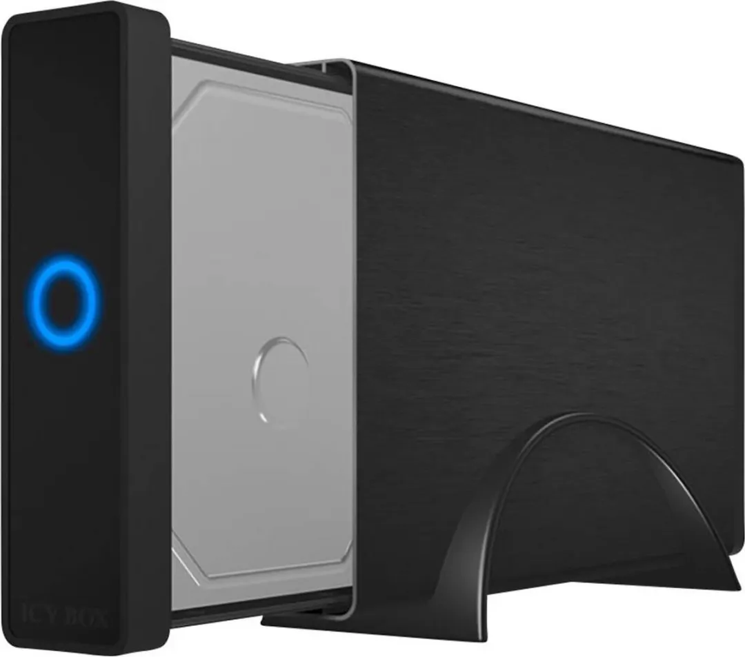 Icy Box IB-377-C31 3.5" HDD/SSD-behuizing - Zwart
