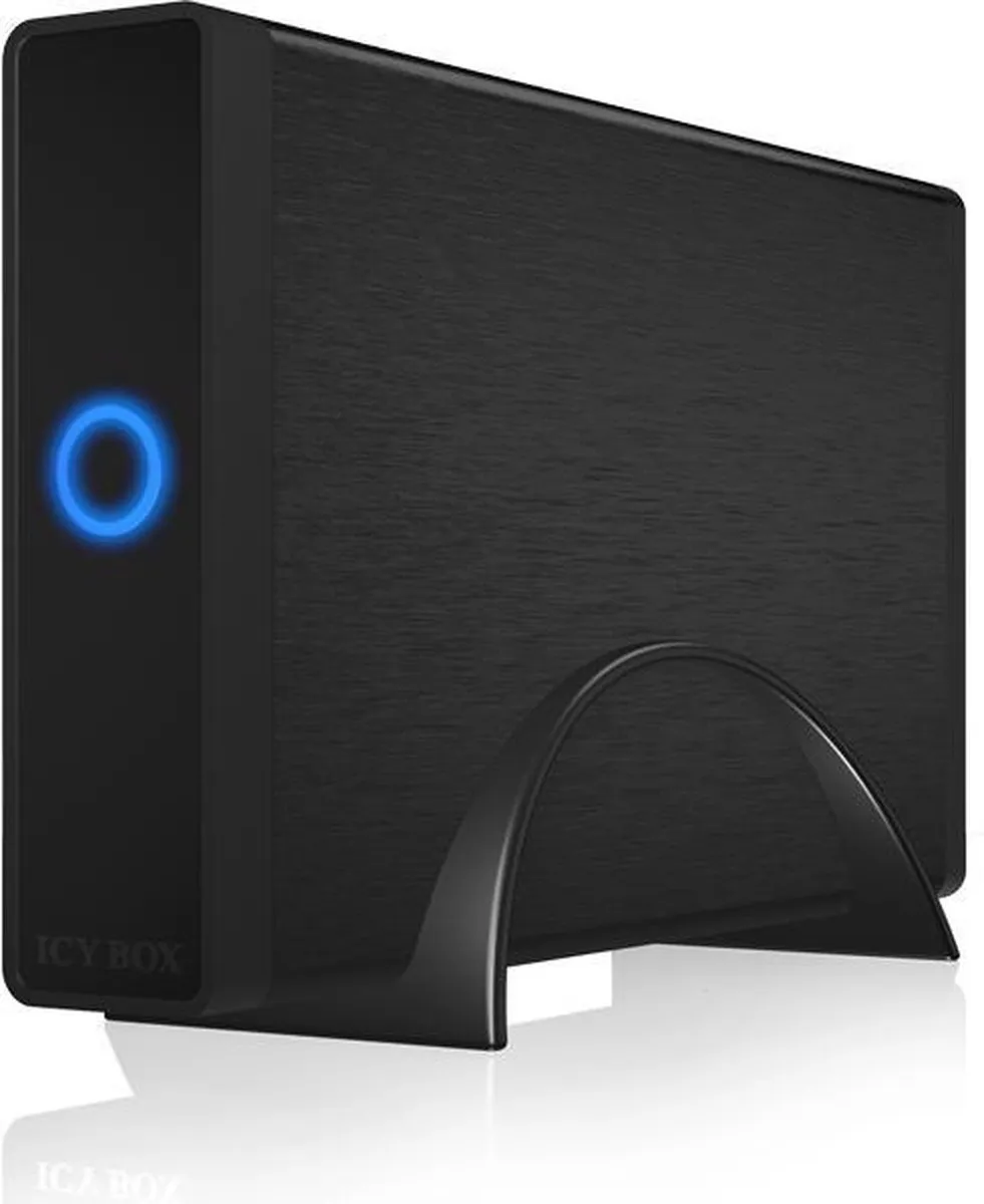 Icy Box IB-377-C31 3.5" HDD/SSD-behuizing - Zwart