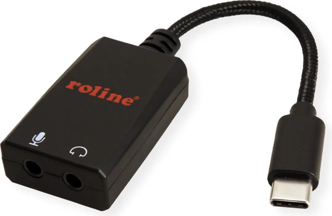 Roline USB Type-C Adapter 2x 3.5mm Audio