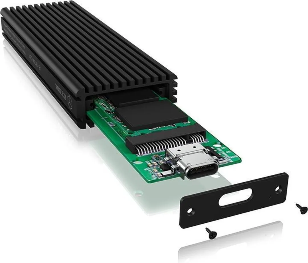 Icy Box IB-1816M-C31 M.2 SSD-behuizing - Zwart