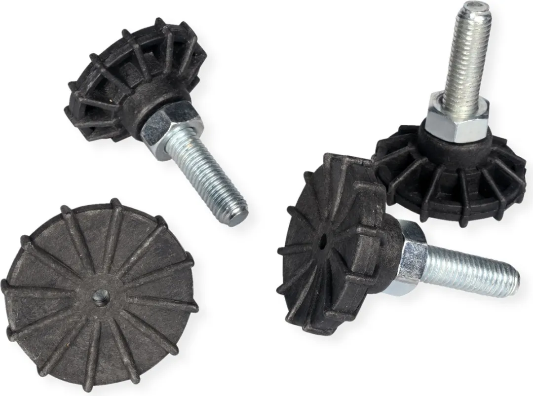 Roline 19-inch Stelpoten - 4 Stuks - Zwart/Zilver - afbeelding 3 van 5