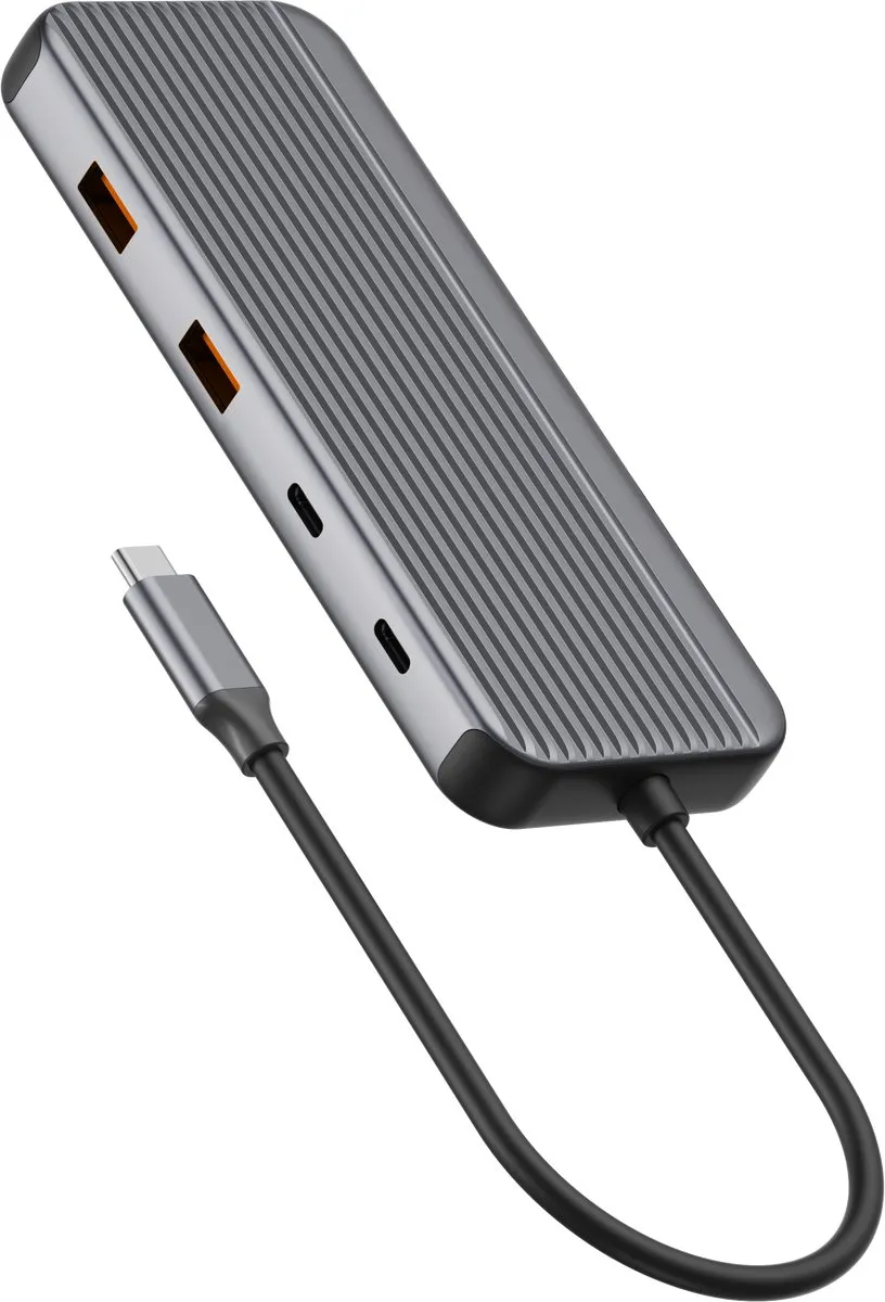 Sitecom CN-8001 Multiport Hub 8-in-1 - USB-C - 2x HDMI - LAN