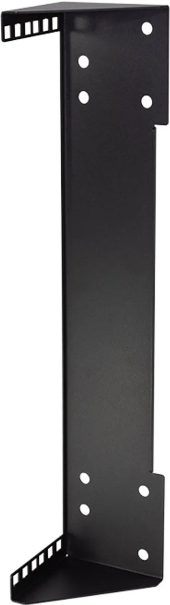 Logilink WB0012 Wand-/Ondertafelrack 2 HE - Zwart - afbeelding 6 van 6