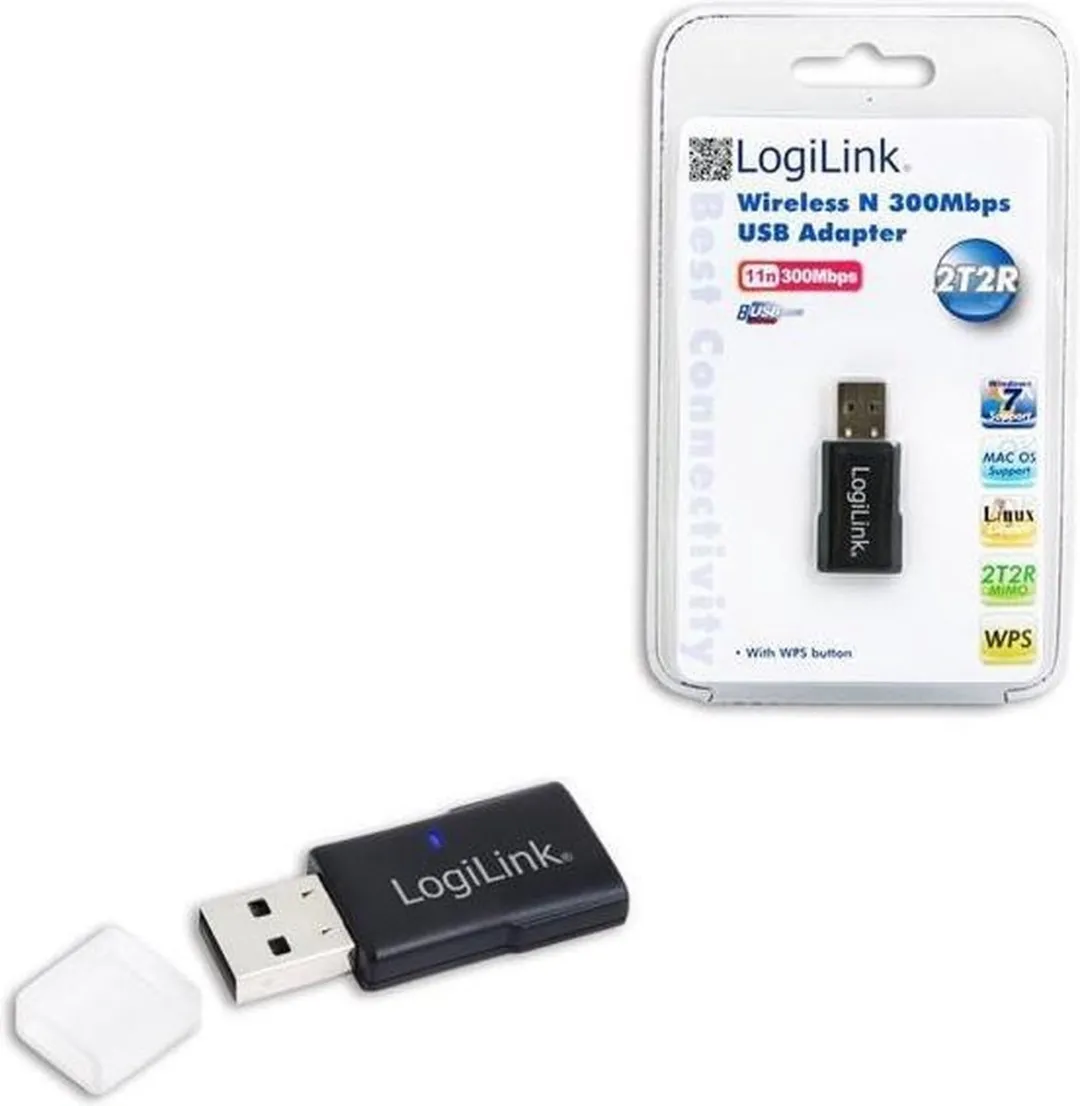 Logilink WL0086B Mini USB Wi-Fi Adapter - Zwart