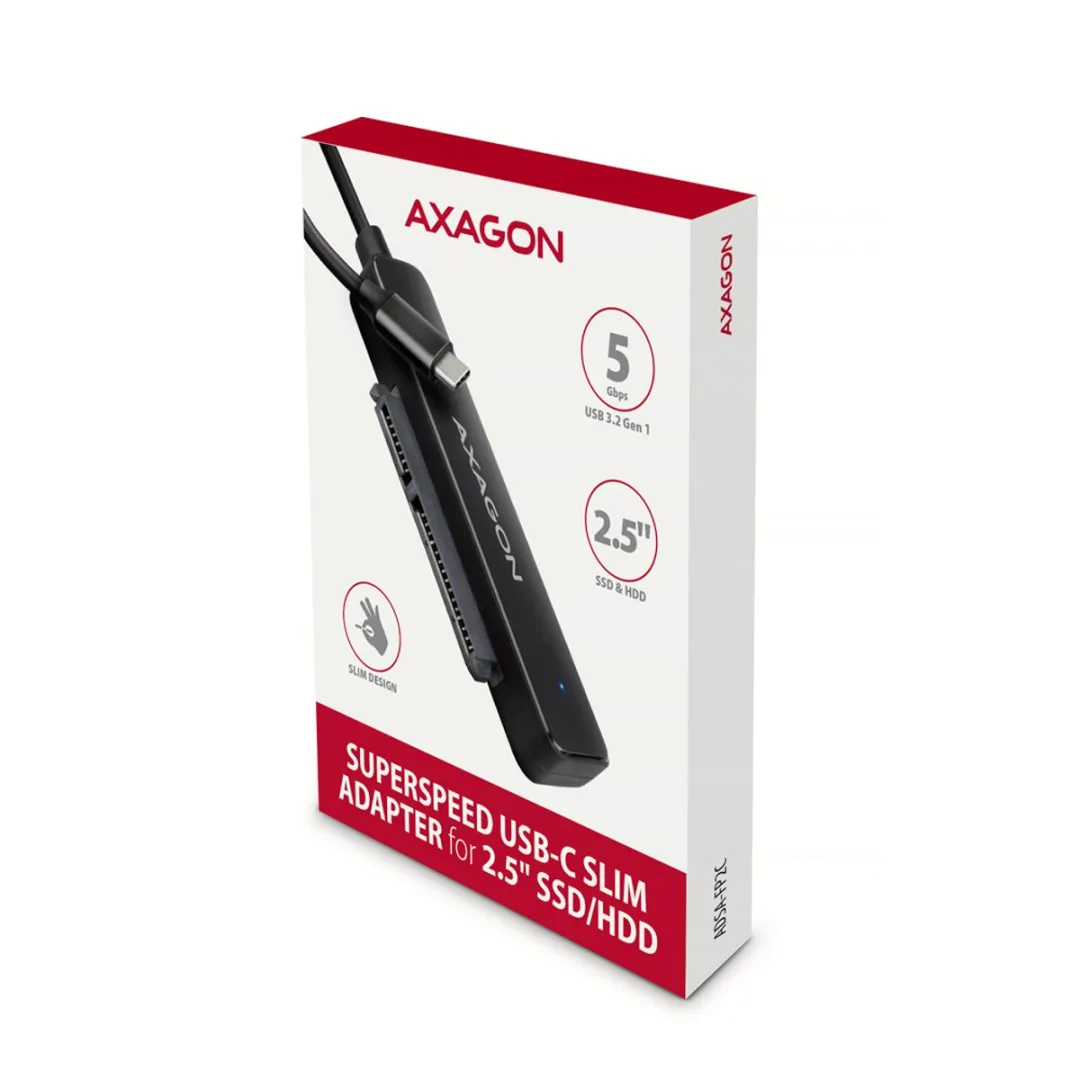 Axagon ADSA-FP2C Harde Schijf-Dockingstation - Zwart