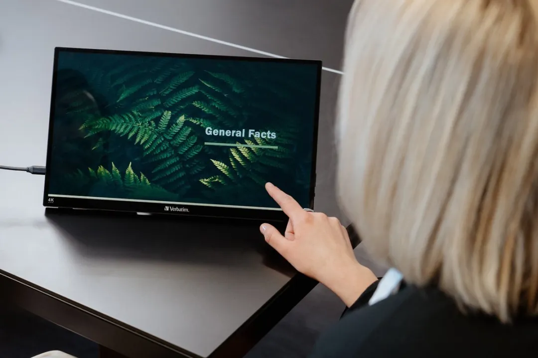 Verbatim PMT-15-4K Touchscreen Monitor 15,6" - 4K - Metaal behuizing