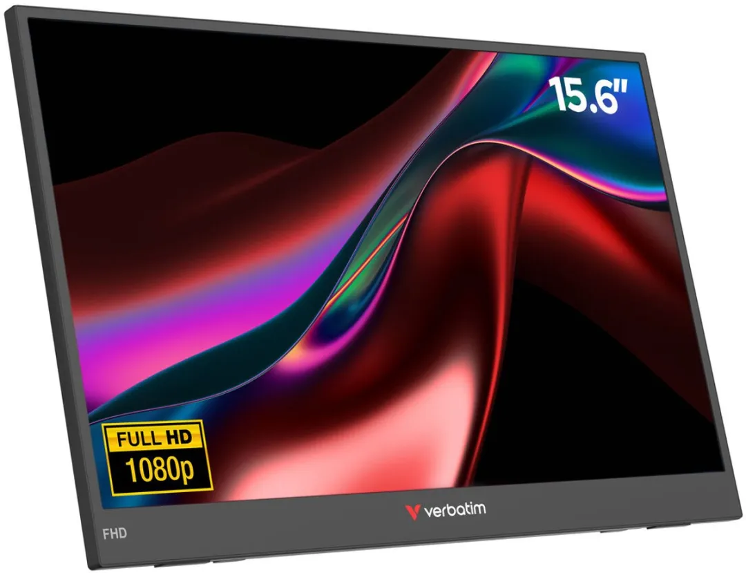 Verbatim 32401 Monitor Full HD 15" - Zwart