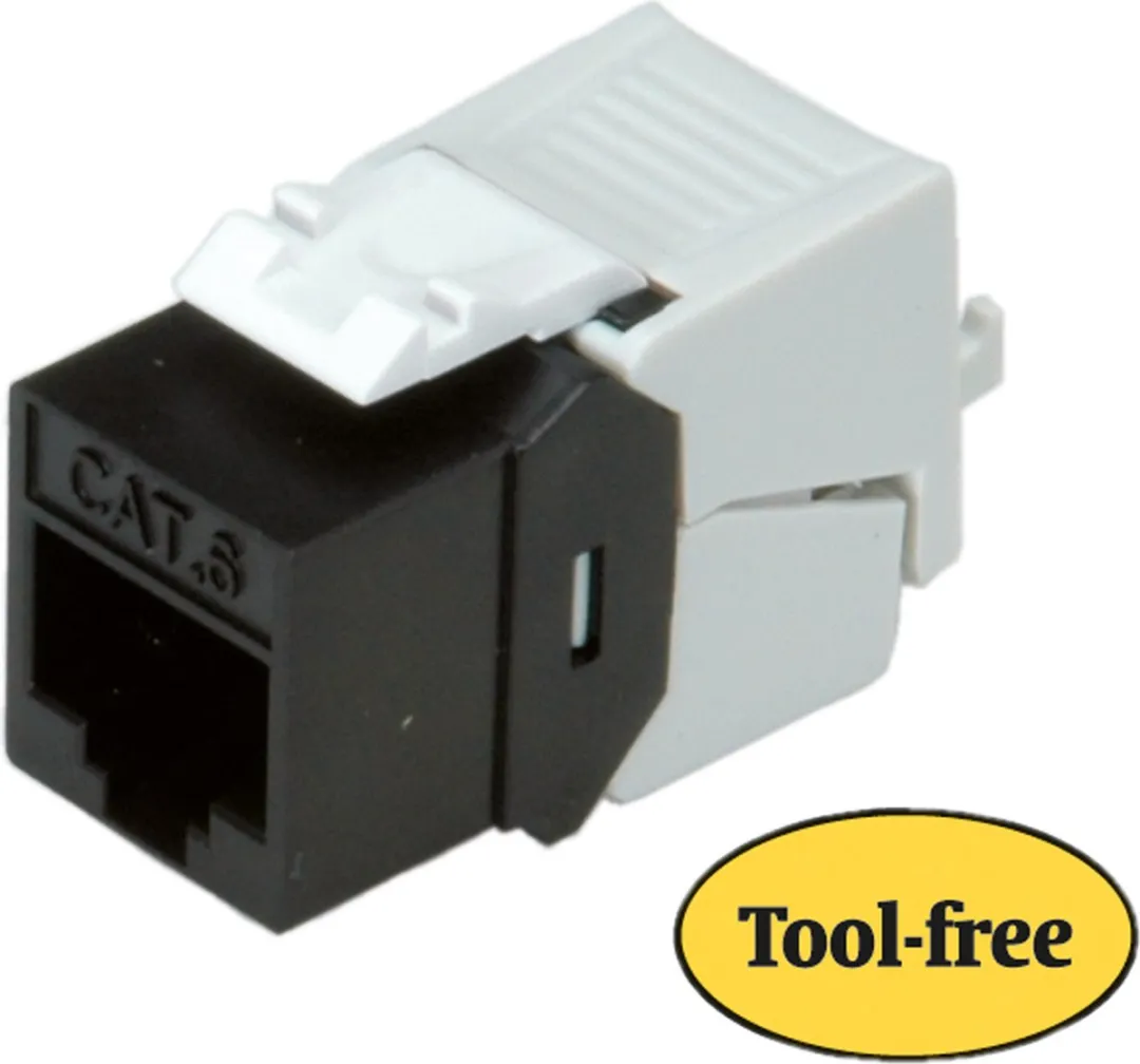 Roline Cat.6 Keystone RJ45 - Zwart - afbeelding 6 van 6