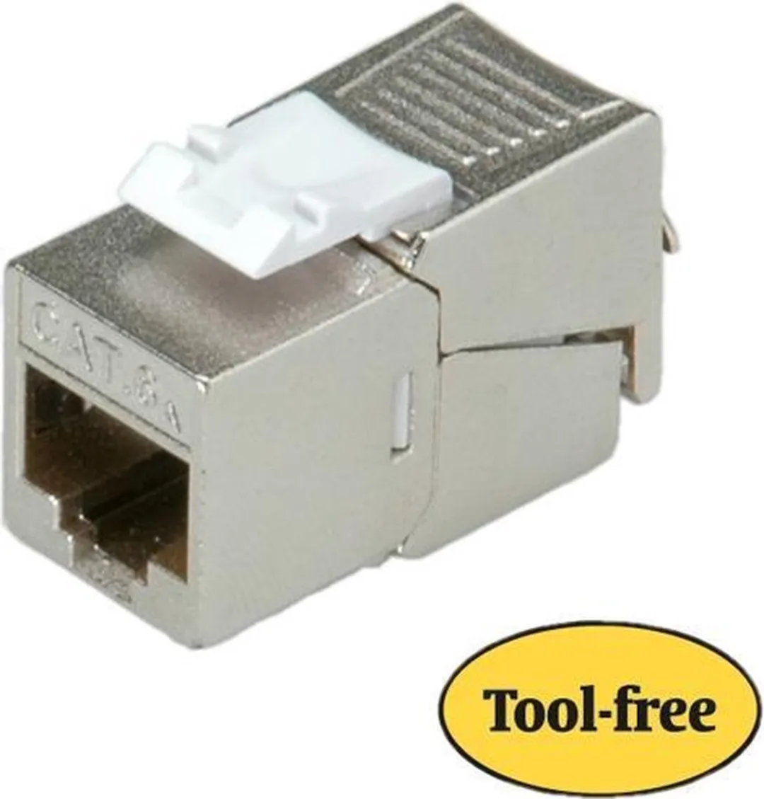 Roline Cat.6A Keystone RJ-45 Zilver - afbeelding 2 van 6