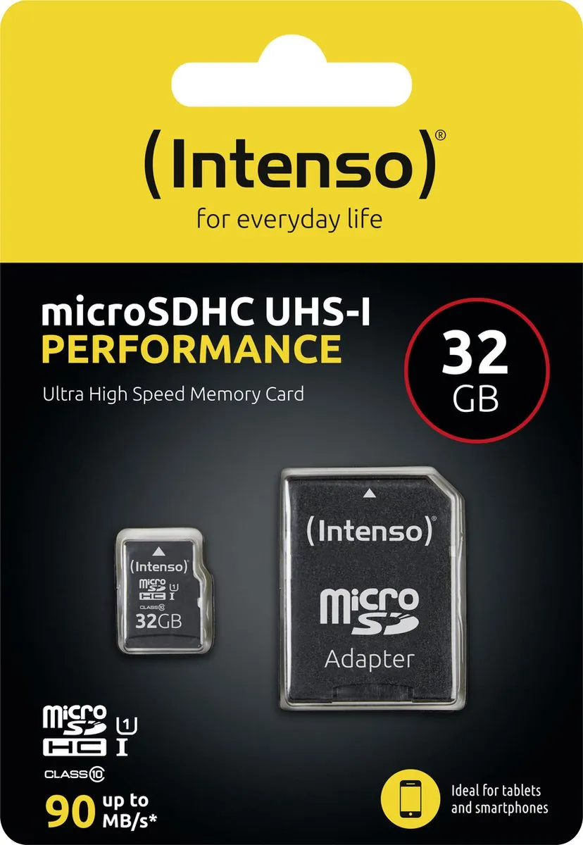 Intenso 32GB microSDHC 3424480 - Class 10 UHS-I - Waterdicht