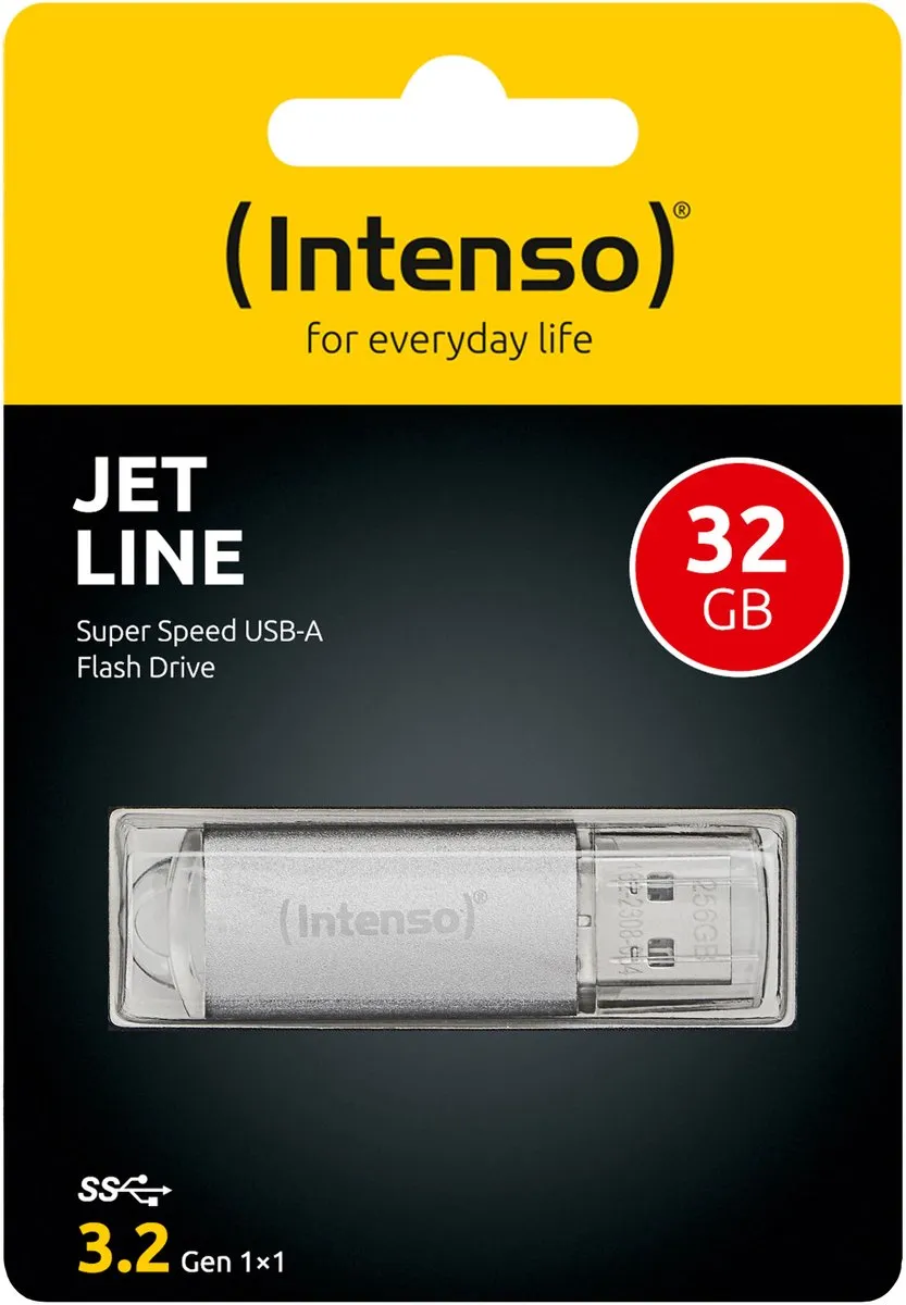 Intenso Jet Line 3541480 USB-stick 32GB - Zilver