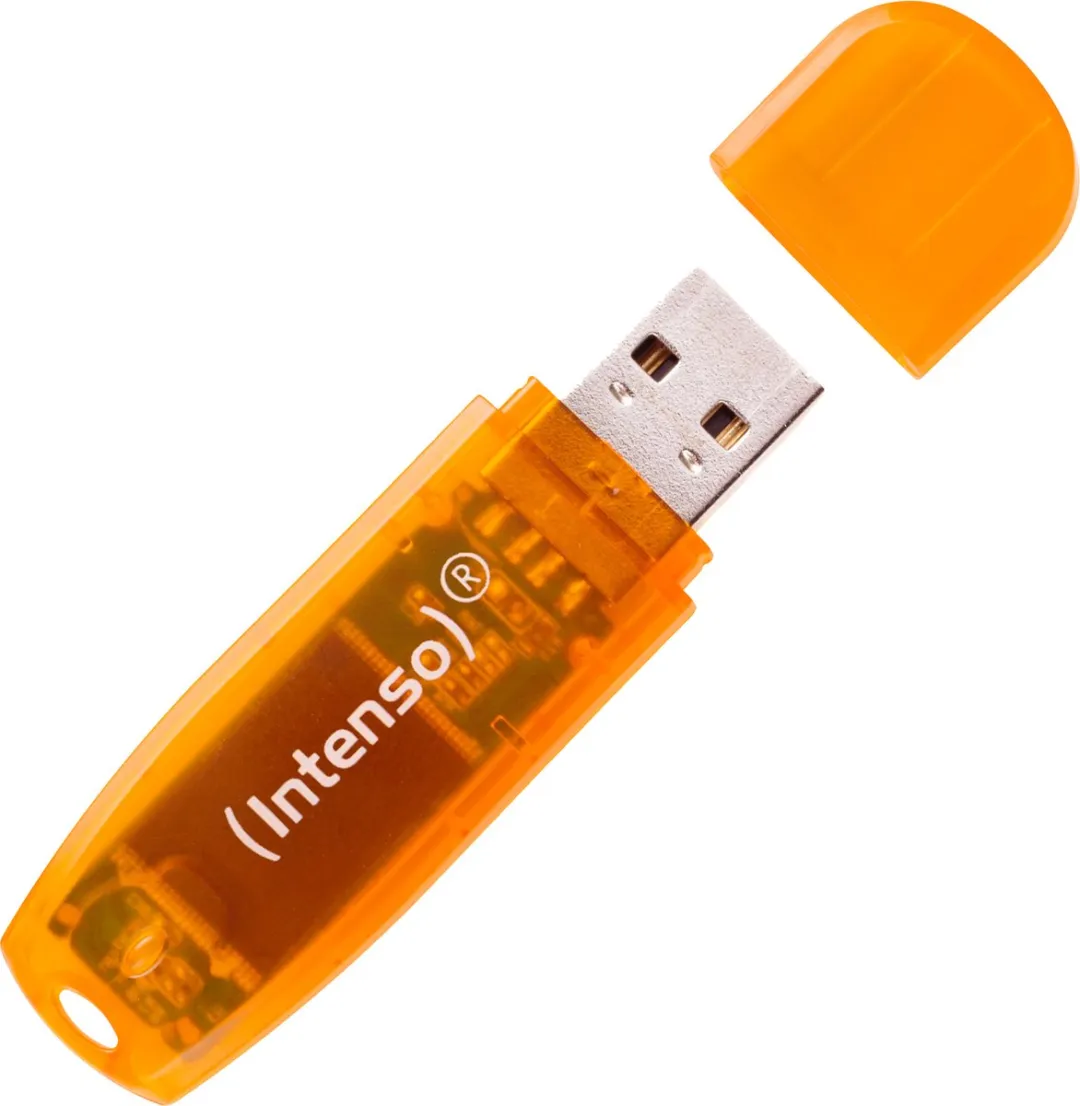 Intenso Rainbow Line 3502492 USB Stick 64GB - Oranje - 3 Stuks