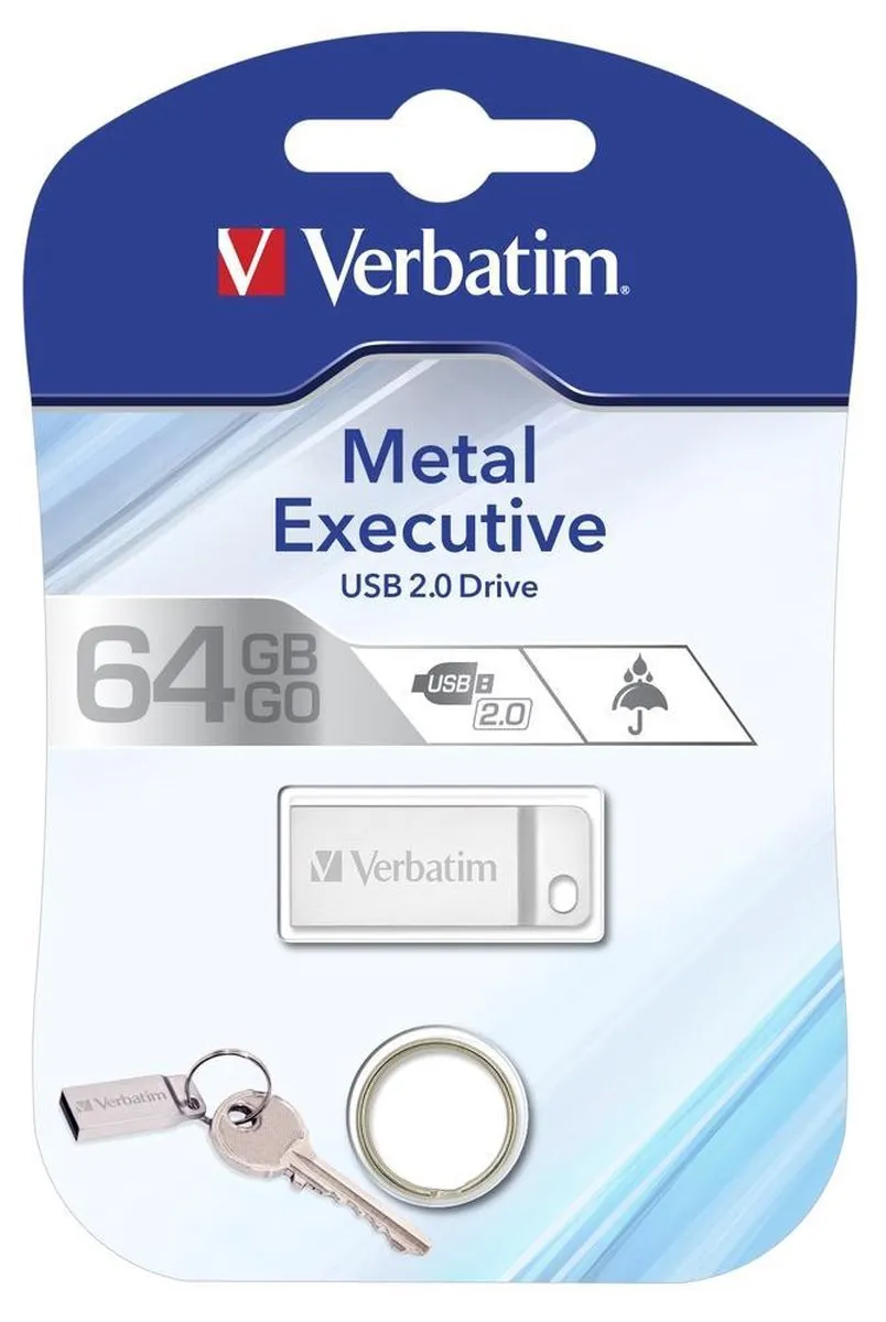 Verbatim Metal Executive USB-stick 64GB - Zilver