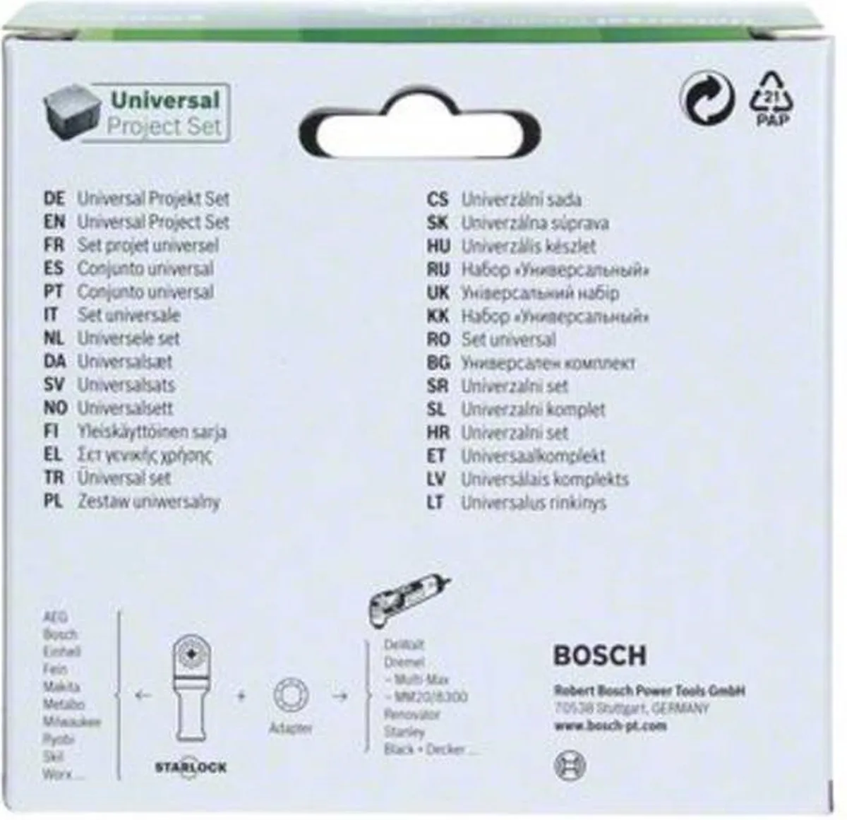 Bosch Starlock 2609256F49 Multitool Accessoires - 12 Stuks