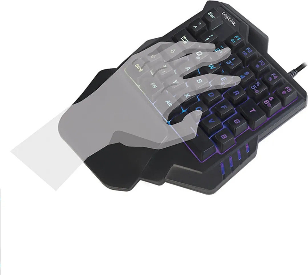 Logilink ID0181 Gaming Toetsenbord - USB - Zwart - afbeelding 6 van 6