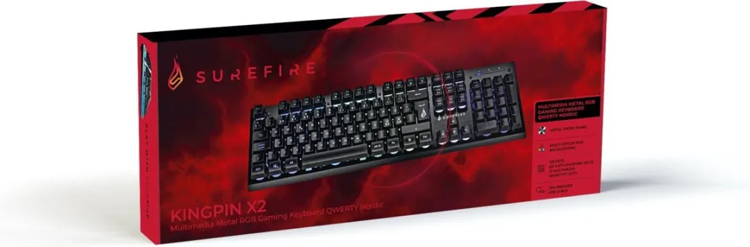 Verbatim KingPin X2 RGB Toetsenbord - Zwart - 48708 - afbeelding 6 van 6