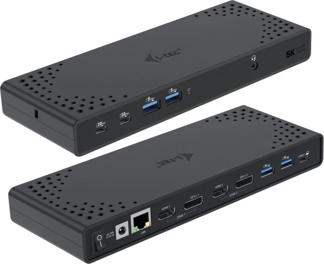 I-tec CADUA4KDOCKPDL2 USB-C Docking Station 4K - 2x HDMI/DisplayPort - 100W - Zwart