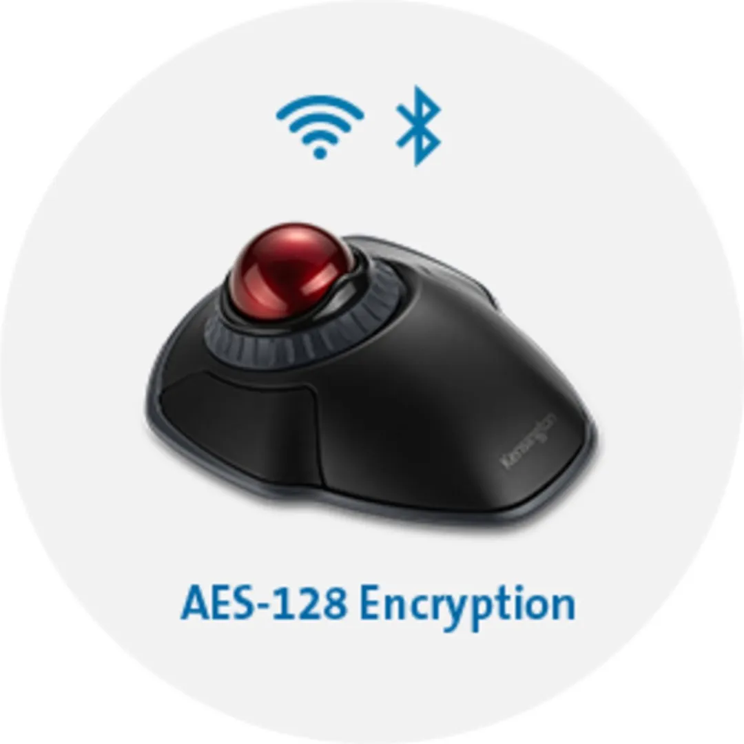 Kensington Orbit K70992WW Draadloze Trackball - Zwart/Rood