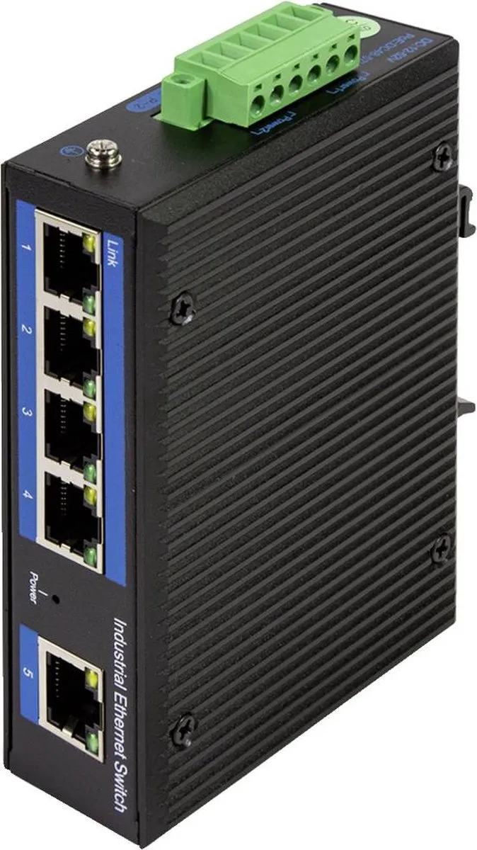 Logilink NS202 5-poorts Gigabit Ethernet Switch - Zwart