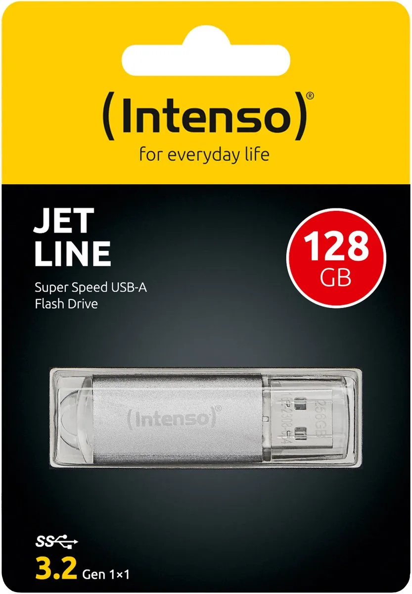 Intenso Jet Line 3541491 USB-stick 128GB - Zilver - afbeelding 6 van 6