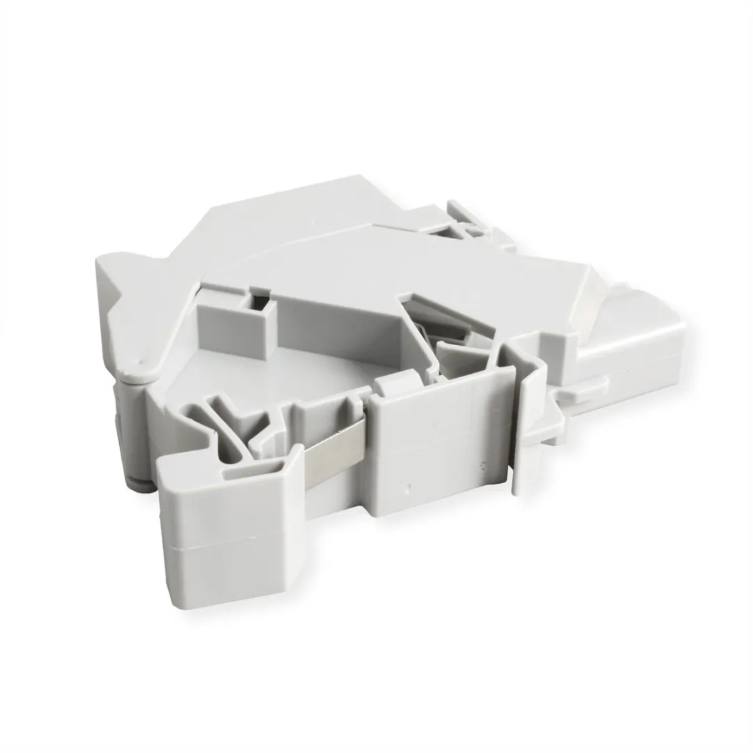 Roline DIN-railadapter Cat.6A Keystone 45° - Grijs