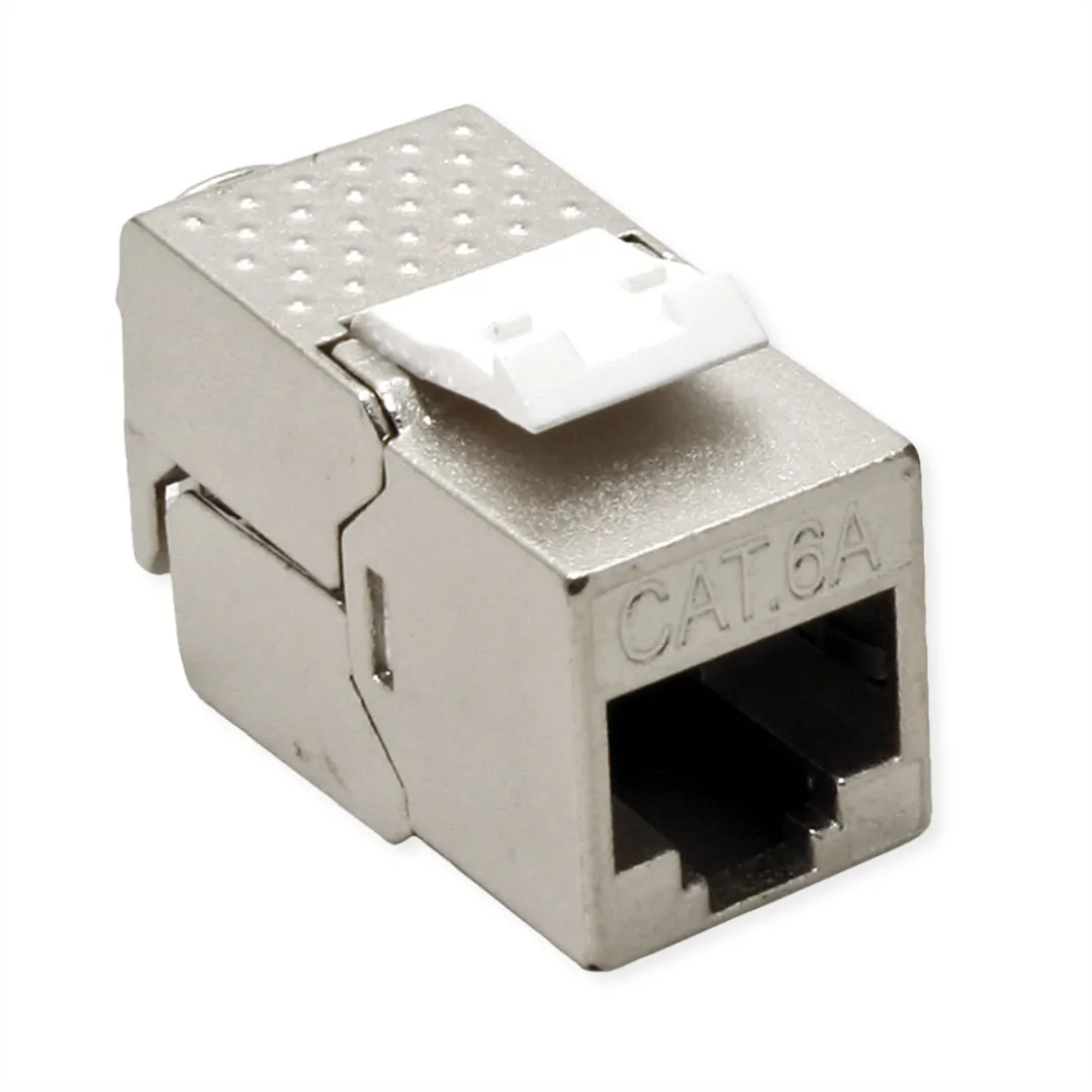 Roline DIN-railadapter Cat.6A Keystone 45° - Grijs