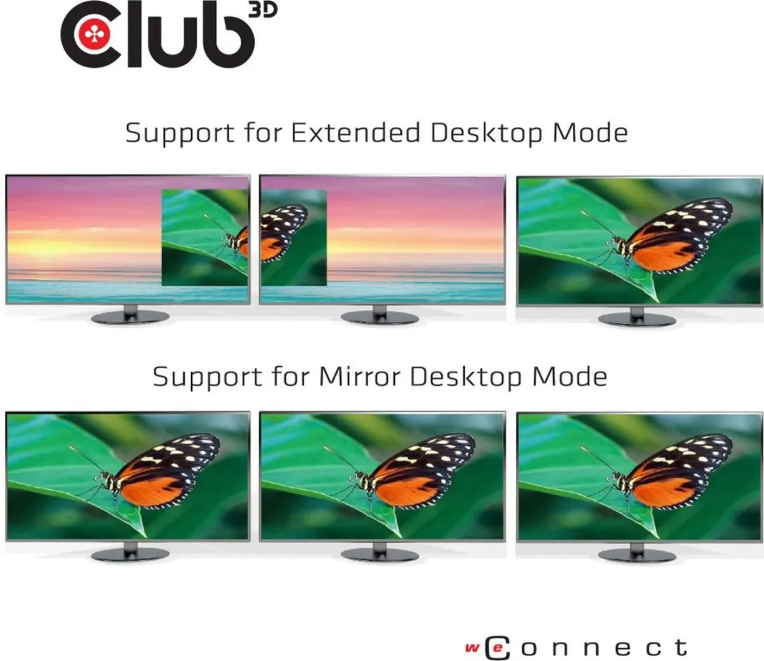 Club3D CSV-1564W65 USB-C Triple Display Dockstation 65W - Zwart - afbeelding 6 van 6