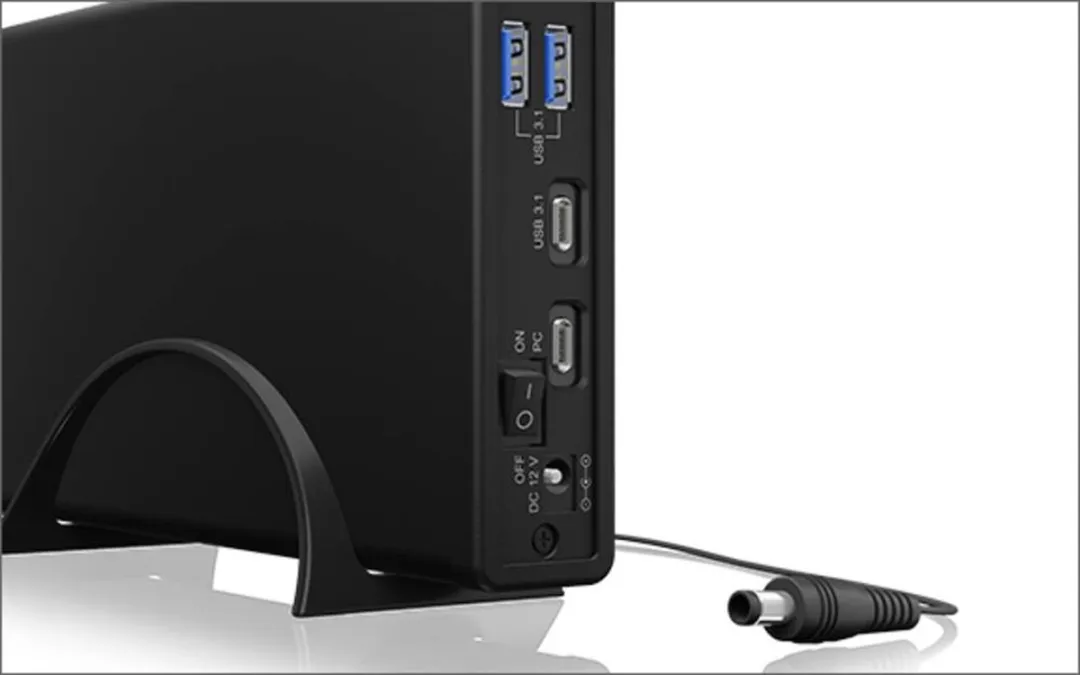 Icy Box 60087 3,5/2,5 inch USB-C USB-A 3.2 Gen 2 Harde Schijfbehuizing