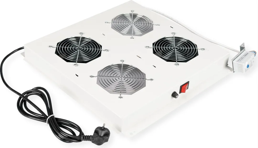 Roline 19-inch Dakventilatie Unit - 2 Ventilatoren - Grijs - afbeelding 2 van 6