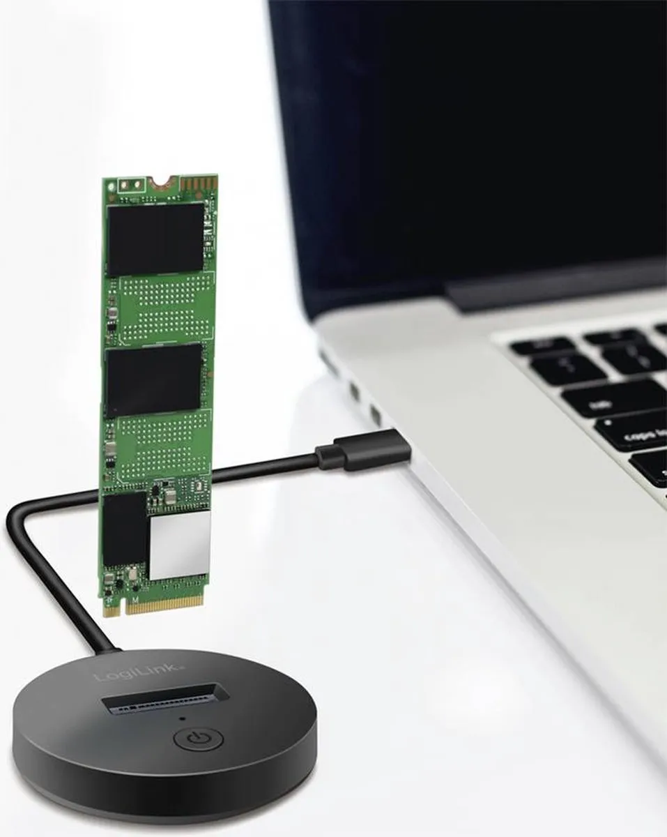 Logilink QP0032 USB-C M.2 NVMe Harde Schijf-Dockingstation