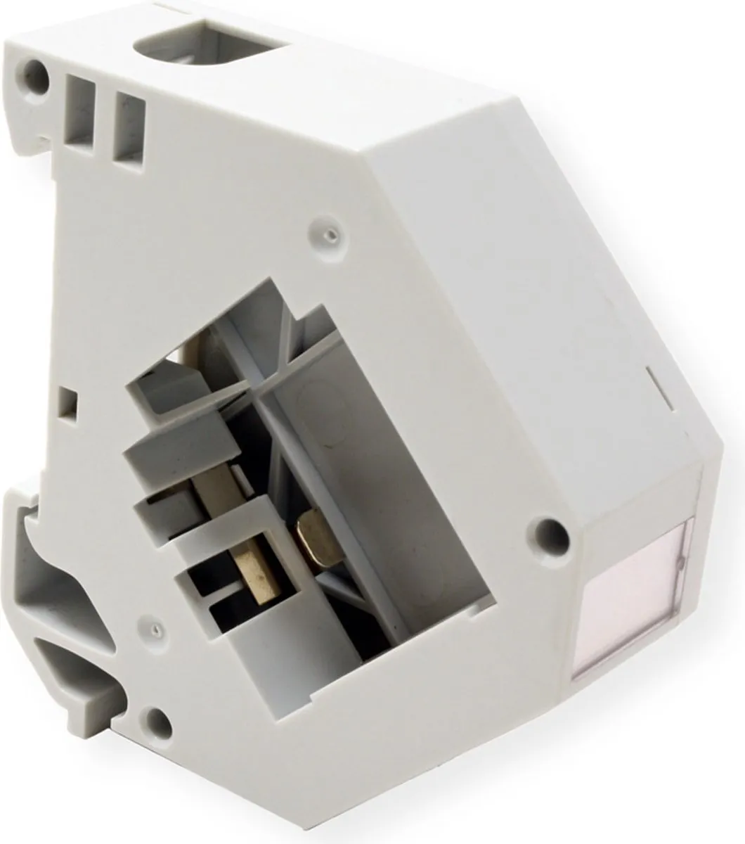 Roline Montagerailadapter Keystone - 1x Ethernet - Zilver