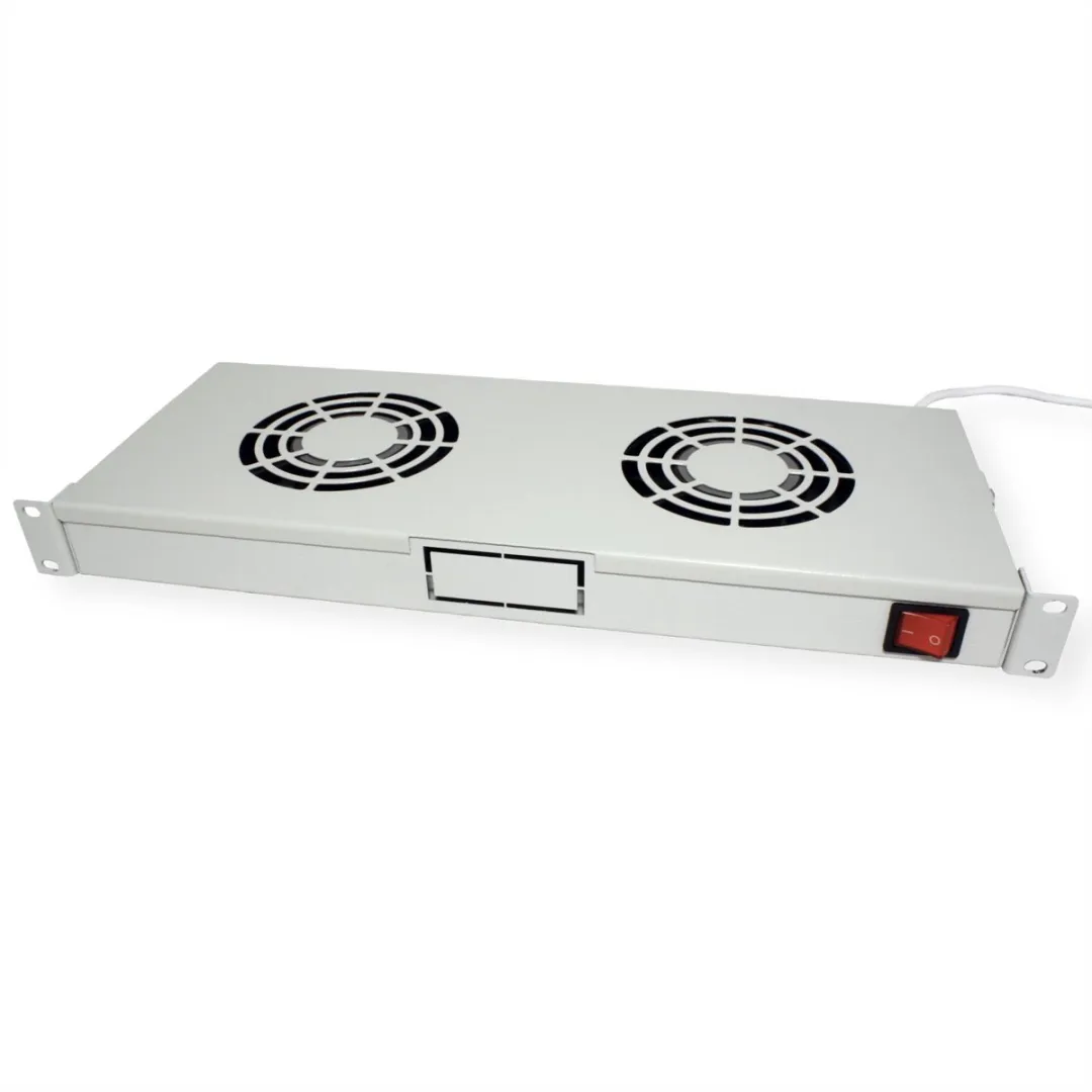 Roline 19-inch Ventilatorunit 2 Ventilatoren - Grijs - afbeelding 6 van 6