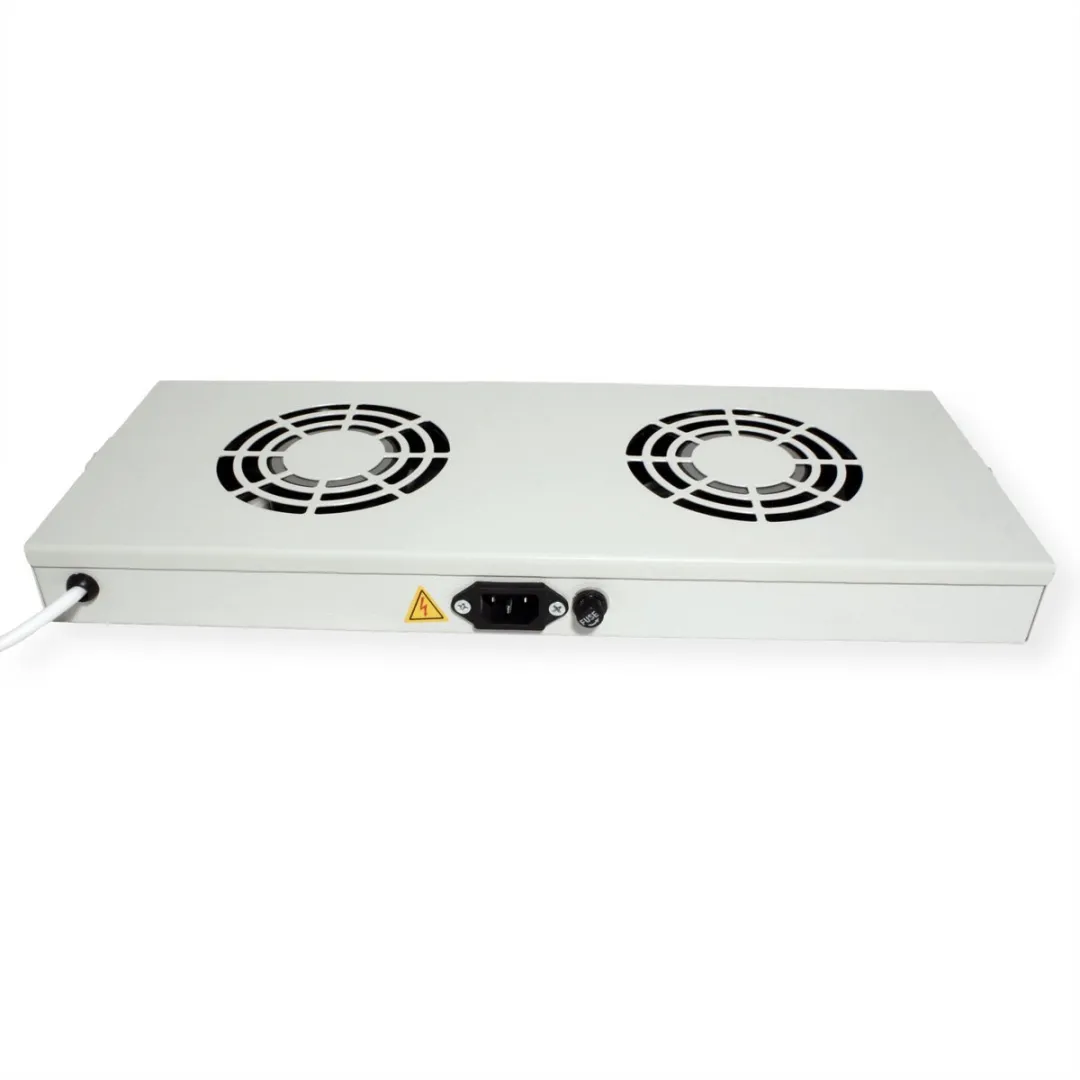 Roline 19-inch Ventilatorunit 2 Ventilatoren - Grijs - afbeelding 4 van 6